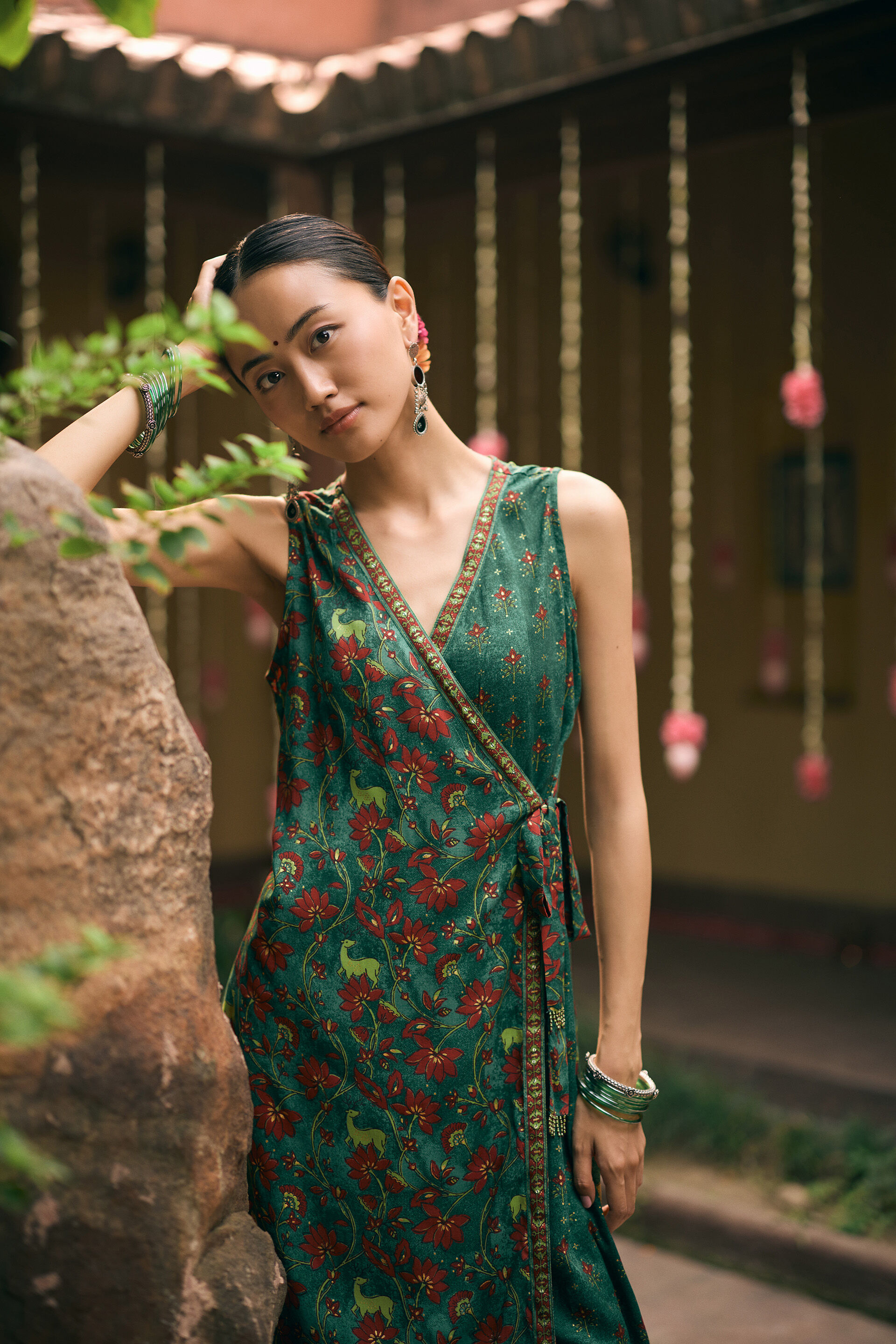 Bahar Kurta Set, Green, image 2